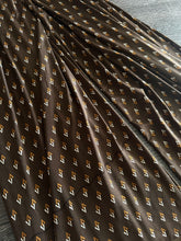 Load image into Gallery viewer, ITY/ Venezia: 3.5 YD CUT REMNANT Brown design (DAMAGED: VIEW PHOTOS) ⭐️

