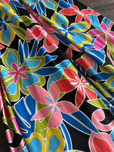 Load image into Gallery viewer, Swim spandex: 4 YD CUT REMNANT Multi color large floral ⭐️
