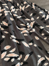 Load image into Gallery viewer, ITY w/ puff: 1.25 YD CUT REMNANT Smoky gray brown puff brush strokes ⭐️

