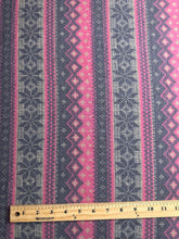 Load image into Gallery viewer, French terry rayon: 1 YD CUT REMNANT Pink denim color design ⭐️
