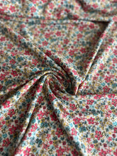 Load image into Gallery viewer, ITY Moss crepe: REMNANT(S) Pink blue yellow floral ⭐️
